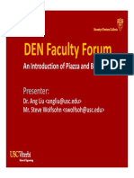 DEN Faculty Forum Bluejeans Piazza