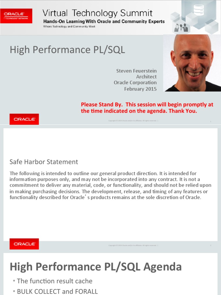 High Performance PLSQL VTS PDF | PDF | Pl/Sql | Oracle Database
