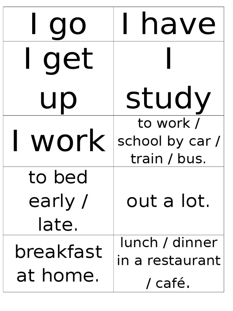 Daily Routines and Activities Guide | PDF