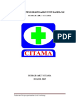 Pedoman Pengorganisasian Radiologi RS. CITAMA