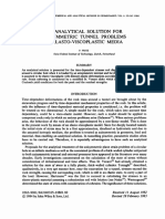 An Analytical Solution For Axisymmetric Tunnel Problems in Elasto Plastic Media