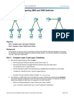 1.2.1.7 Packet Tracer - Comparing 2960 and 3560 Switches Instructions