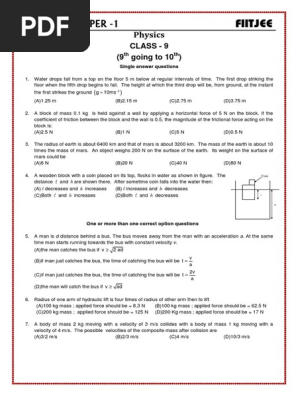 9th Practice Paper 1 1