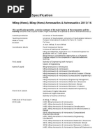 Programme Specification: Meng (Hons), Beng (Hons) Aeronautics & Astronautics 2015/16