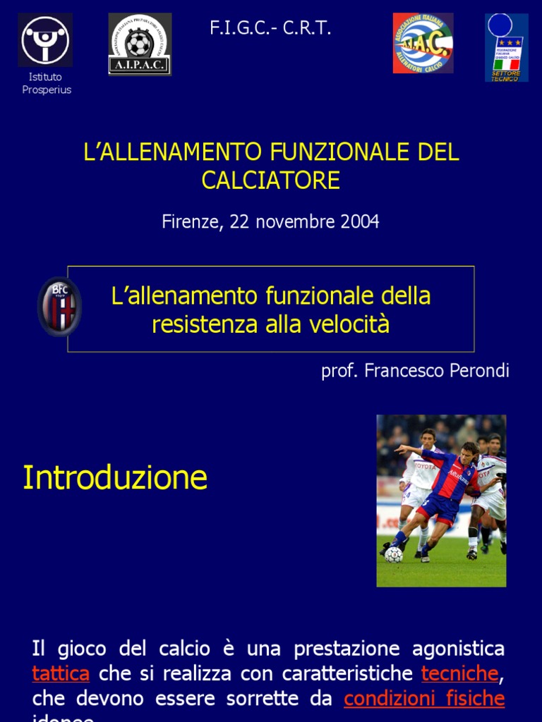 Allenamento Funzionale Calciatore | PDF