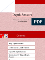 Depth Sensors Depth Sensors: WS 2014-15 Intelligent Robotics Seminar by Savitha Nagaraju