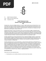 Lettre D'amnesty International Du 9 Septembre 2010