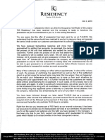 RG Residency Possession Letter PDF