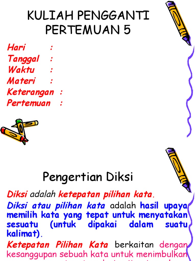 Diksi Adalah Pengertian Fungsi Ciri Jenis Tujuan Syarat