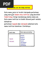 Kata Nama Am Tak Hidup Bukan Institusi