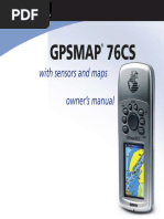 Gpsmap 76CS: With Sensors and Maps Owner's Manual