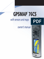 Gpsmap 76CS: With Sensors and Maps Owner's Manual