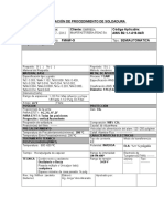 Especificación de Procedimiento de Soldadura