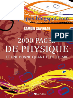 2000 Pages de Physique Et Une Bonne Quantite de Chimie
