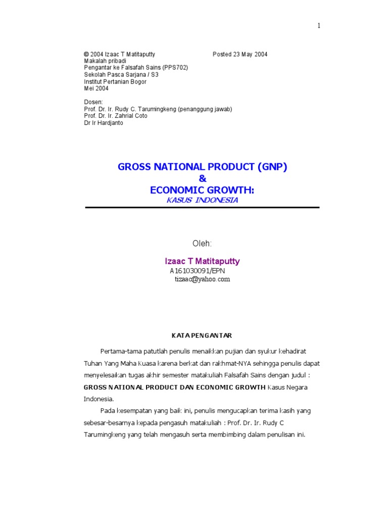 GNP | PDF