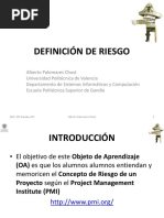 3.1.1 Definición de Riesgo PDF