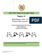 AAU Region 15 Qualifier Info