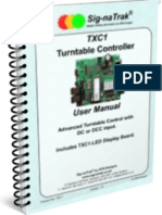 Sig-naTrak® TXC1 Turntable Controller User Manual