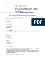 Exercícios Sobre Conjunções