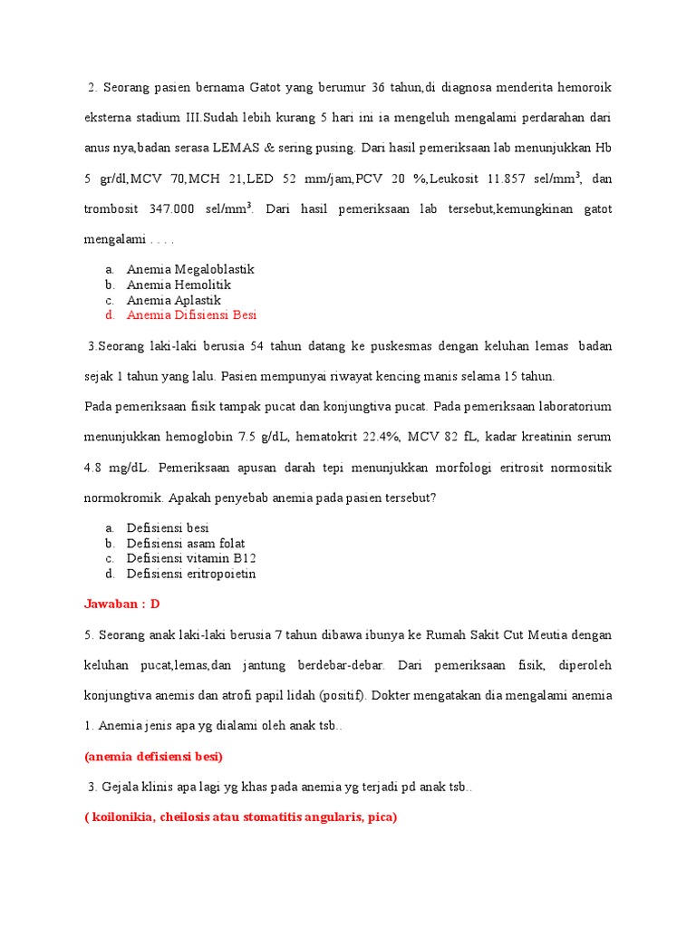 Contoh Soal Kasus Malaria Pada Ibu Hamil Contoh Soal Terbaru