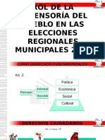 Rol de La DP Elecciones Regionales Municipales 2014