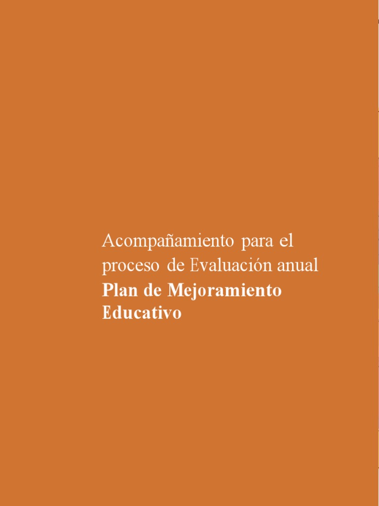 Evaluación Anual del Plan Educativo | PDF | Evaluación | Calidad ...