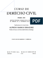 Barros Errazuriz, Alfredo - Curso de Derecho Civil – Tomo I – Parte General