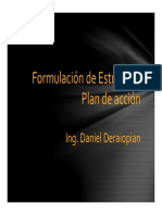 Formulación de Estrategia y Plan de Acción Ing Daniel Deraiopian Octubre 2015