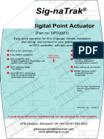 Sig-naTrak® DPD2001 GEM Digital Point Motor - Quick Start Guide