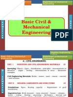 Basic Civil & Mechanical Engineering: II S E M E S T E R G E 6 2 5 1