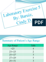 Labora Tory E Xercise 5 By: Ba Ruiz, Cindy D