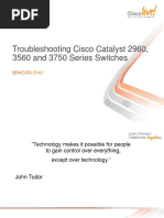 Troubleshooting Cisco Catalyst 2960 3560 and 3750 Series Switches