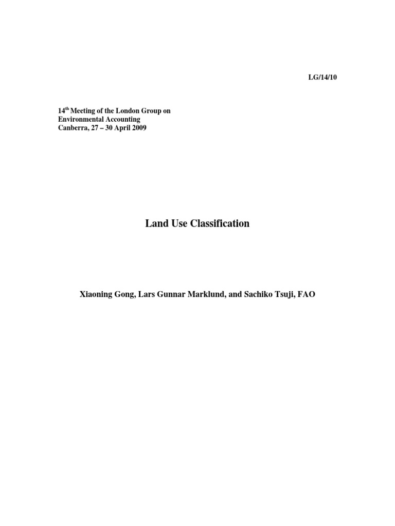 Land Use Classification | PDF | Science & Mathematics