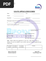 Leave Application Form Rev 01