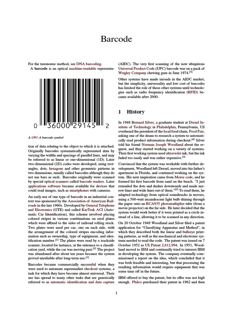 Barcode Pdf Barcode Universal Product Code