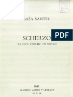 Santel Sasa Scherzo For 2 Violins and Viola