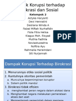 Dampak Korupsi Birokrasi dan Sosial