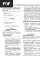 Ley de Busqueda de Personas Desaparecidas - Peru (30470-2016)