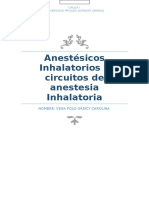 Anestésicos Inhalatorios y Circuitos de Anestesia Inhalatoria