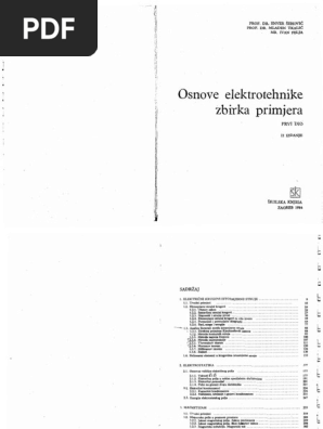 Osnove Elektrotehnike Zbirka Primjera Prvi Dio Pdf