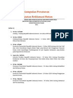 Kumpulan Peraturan Kegiatan Reklamasi Hutan