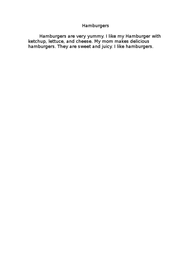 Hamburgers | PDF