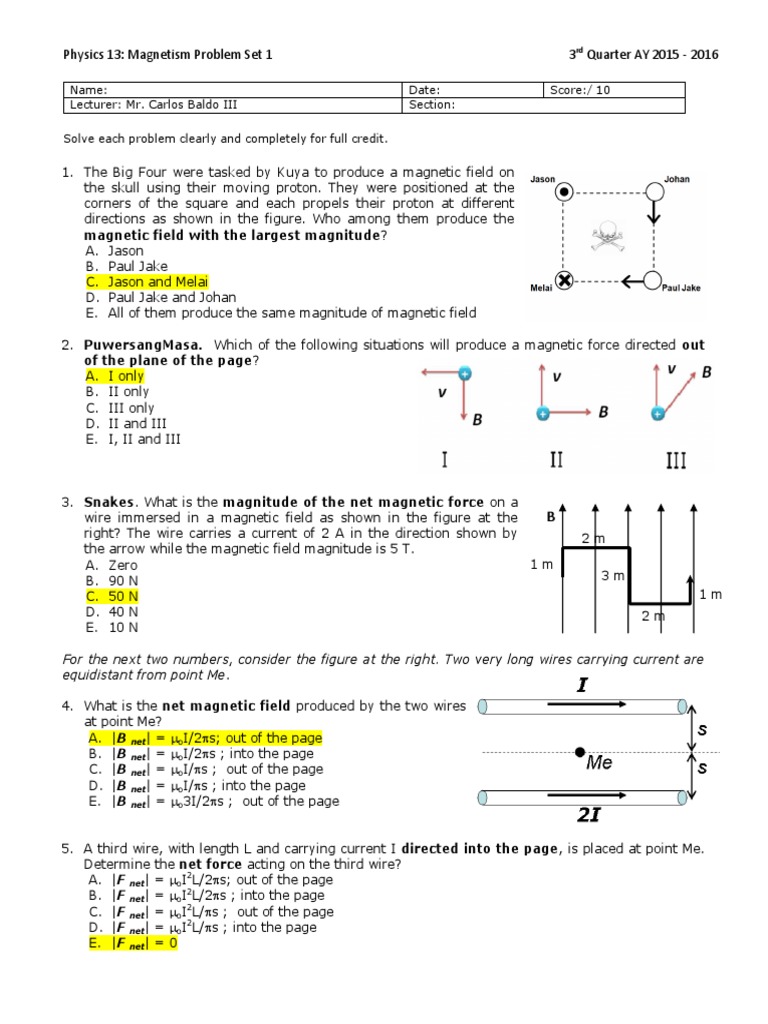 Phy13 EXIT Key PDF | PDF | Lens (Optics) | Wavelength