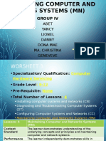 Maintaining Computer and Network Systems (MN) Group IV ABET