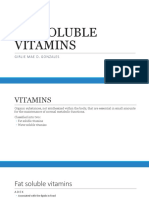 Fat Soluble Vitamins: Girlie Mae D. Gonzales