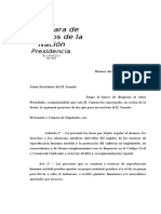 Ley Especial TRHA. Media Sanción Diputados. 2014