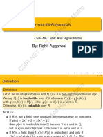 Irreducible Polynomials