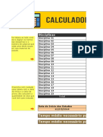 Calculadora de Produtividade para Concurseiros