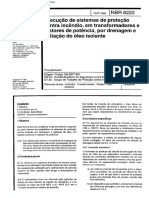 NBR 08222 - 1983 - Proteção Contra Incêndio Em Transformadores