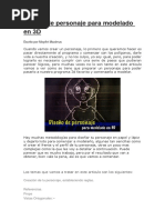 Plantillas de Character Model Sheet | PDF | Diseño